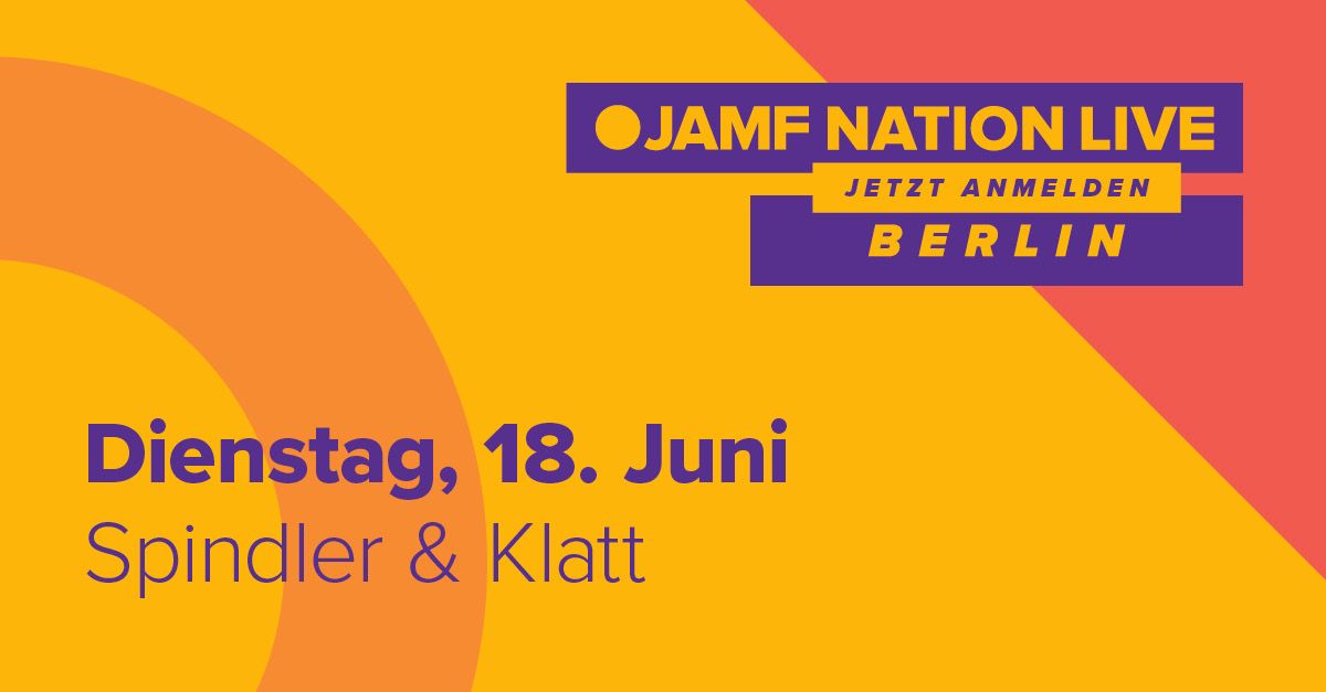 Jamf Nation Live 2024 Berlin - Banner
